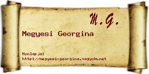 Megyesi Georgina névjegykártya